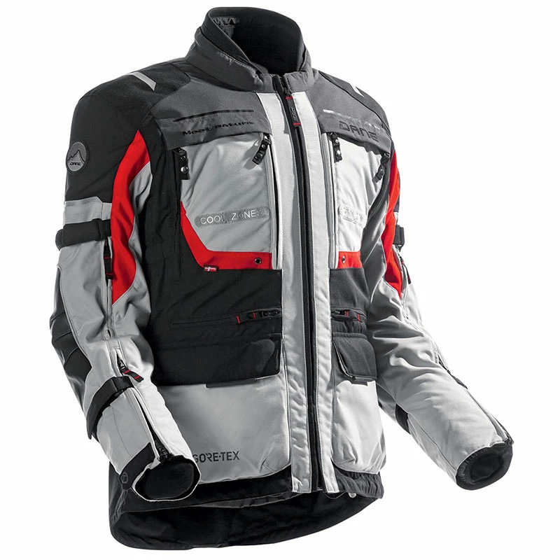 Outlet 🤩 Touring Dane Reykholt Jacket Grey Red ⭐ 1 Outlet 🤩 Touring Dane Reykholt Jacket Grey Red ⭐